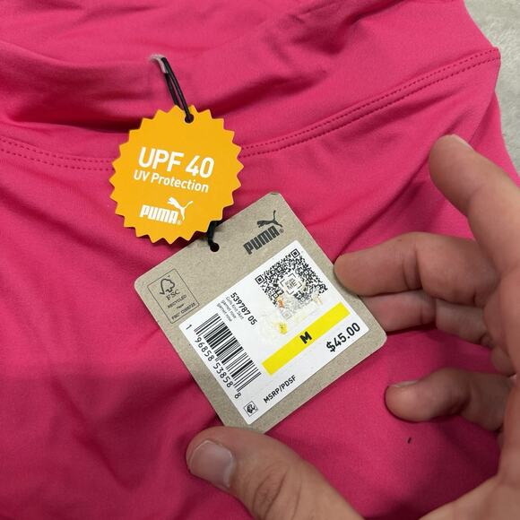 Puma Women's PWRSHAPE Solid Golf Skirt w/ Shorts Size Medium NWT Hot Pink - Picture 7 of 10